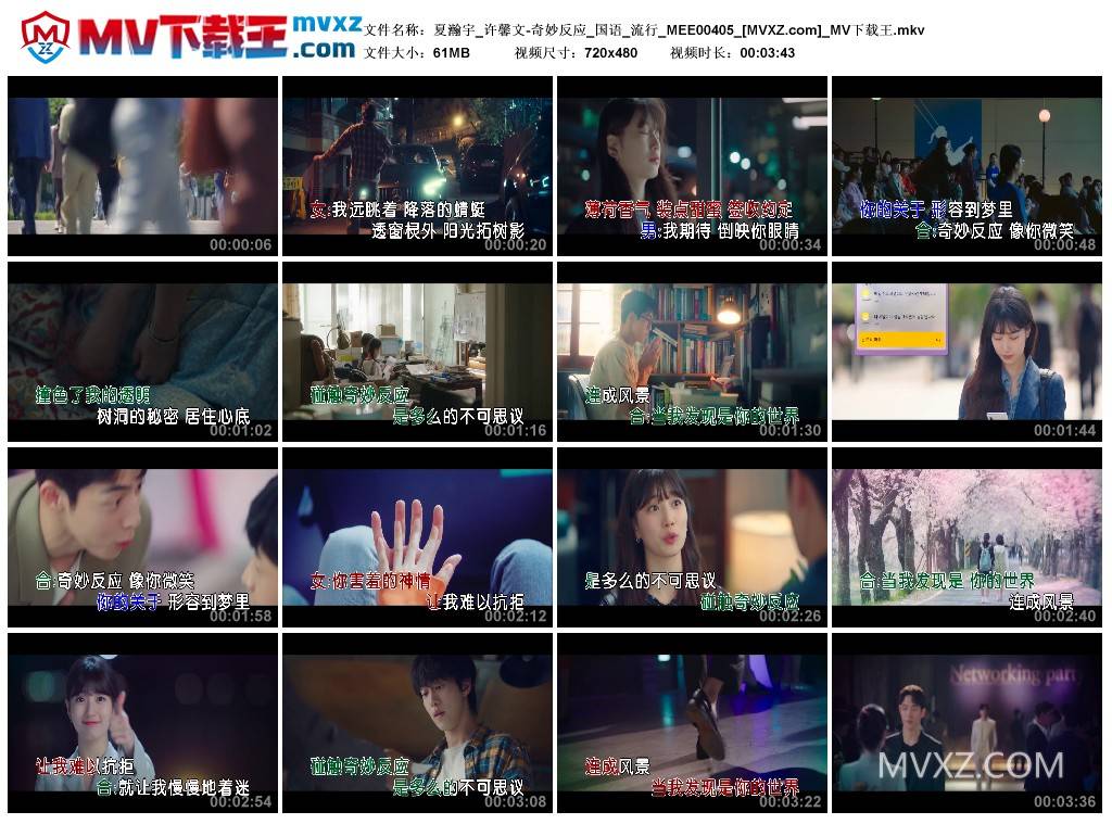 夏瀚宇_许馨文-奇妙反应_国语_流行_MEE00405